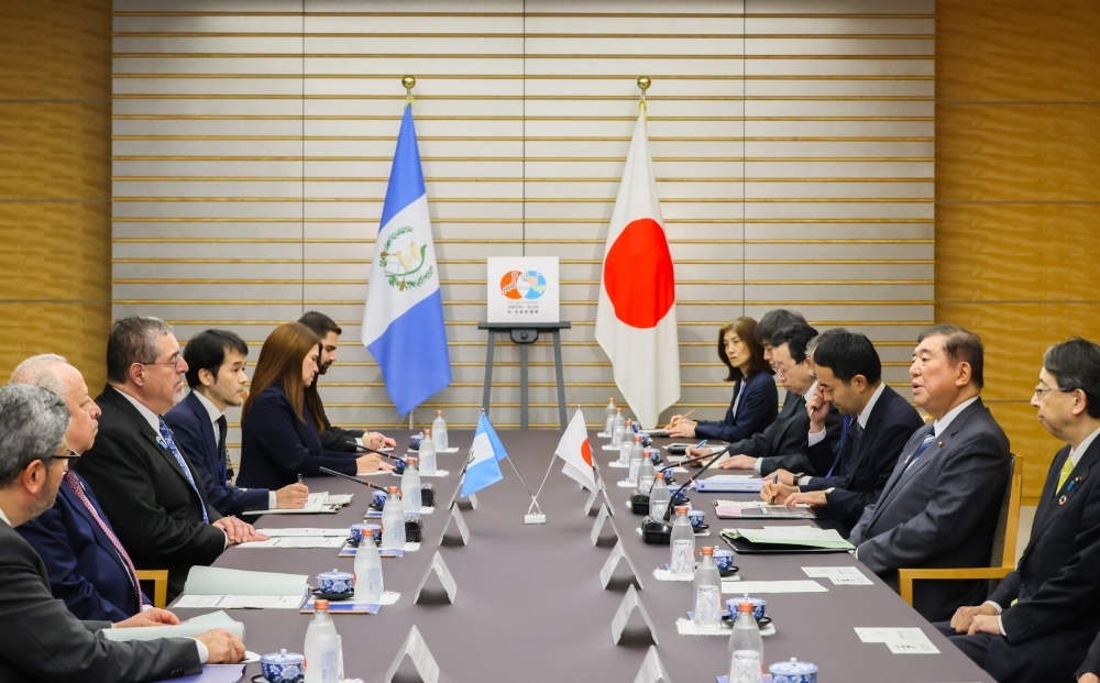 日・グアテマラ首脳会談の様子