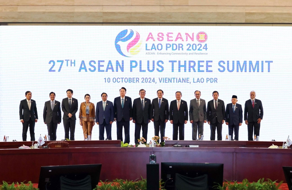 (写真1)ASEAN+3(日中韓)首脳会議