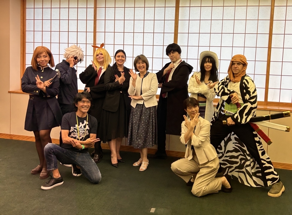 表敬者との記念撮影