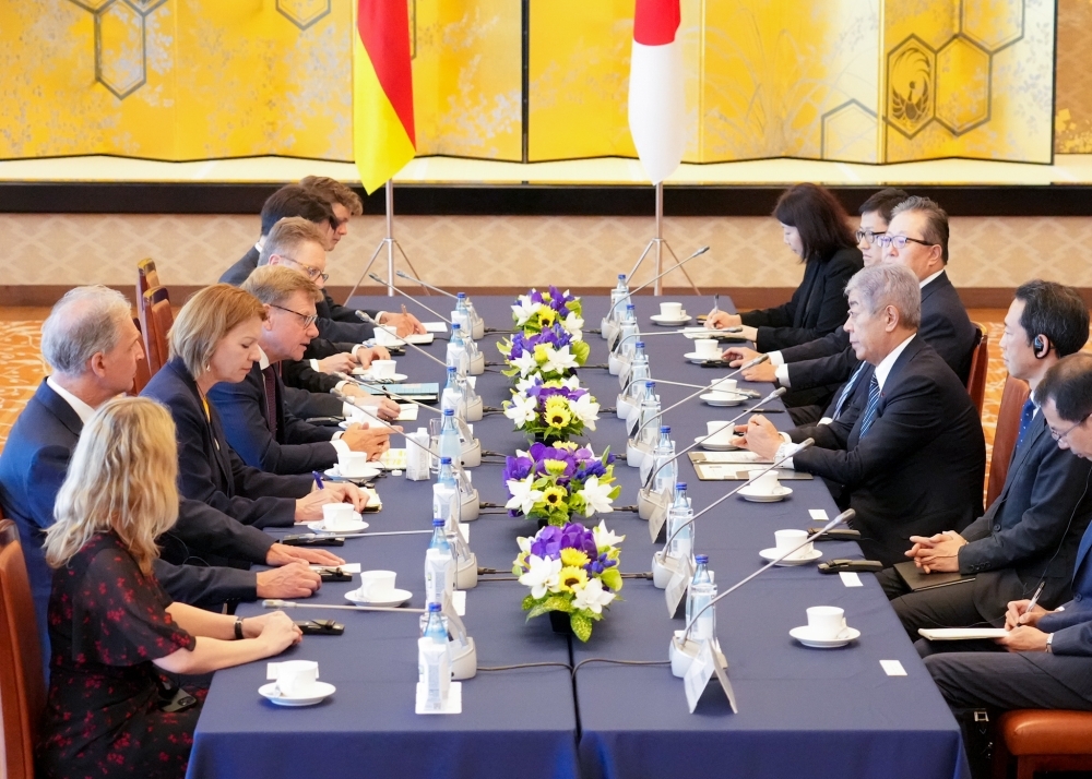 日独外相戦略対話の様子