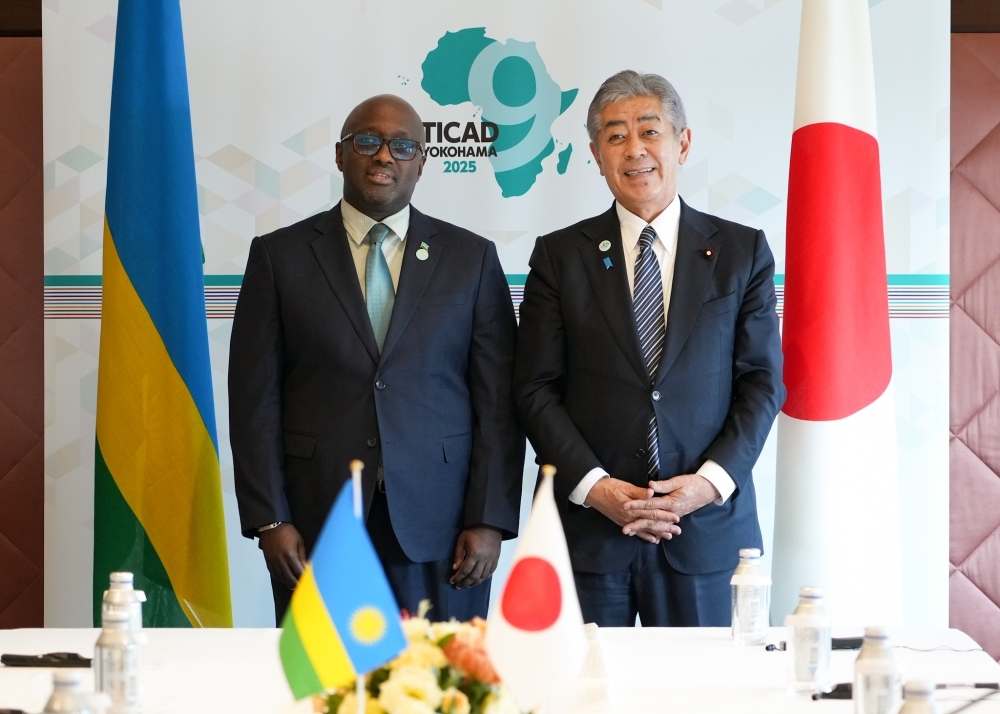 岩屋大臣とドゥフンギレへ外相のフォトセッション