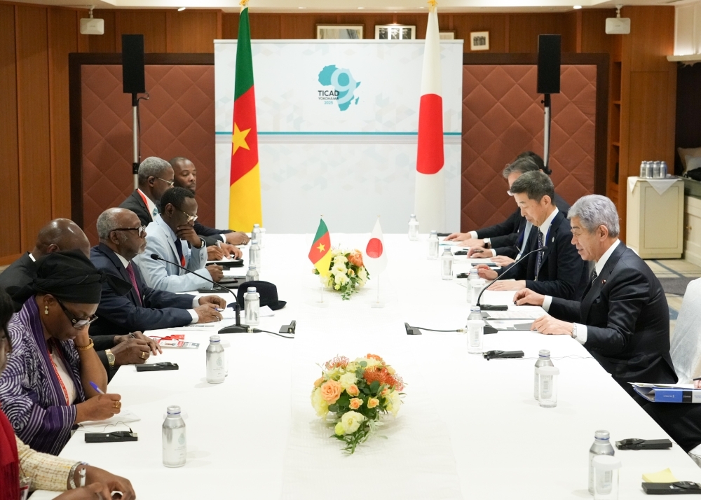 日・カメルーン外相会談の様子