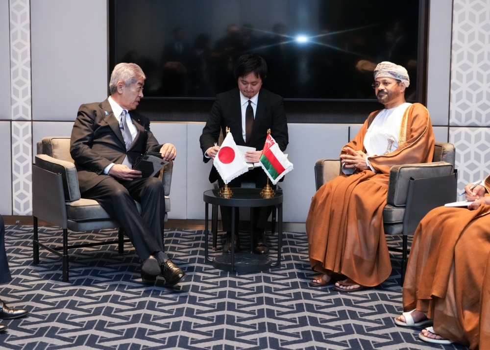 日・オマーン外相会談の様子