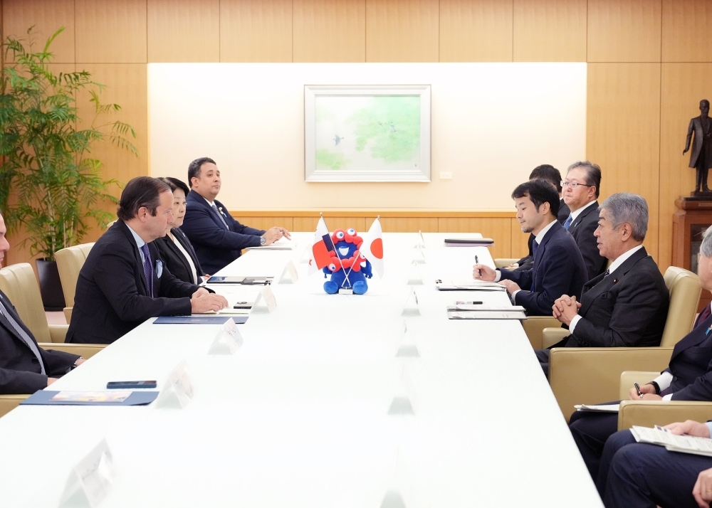 日・パナマ外相会談の様子