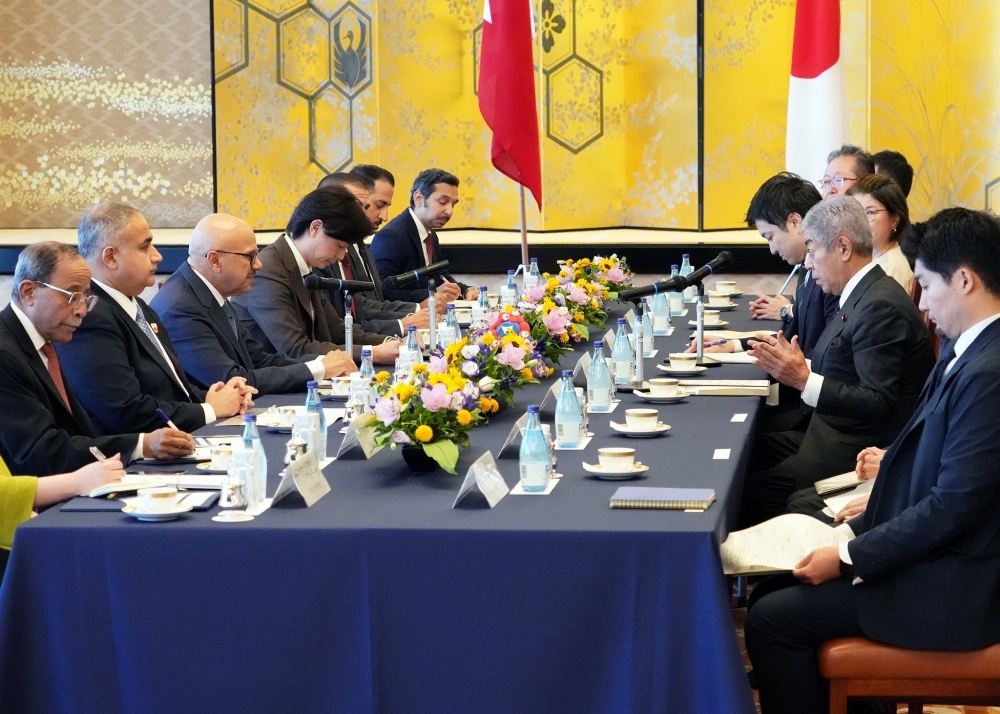 日・バーレーン外相戦略対話の様子