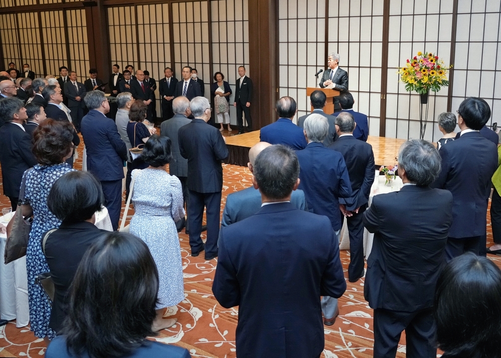 岩屋外務大臣が挨拶を行っている時の会場全体の様子
