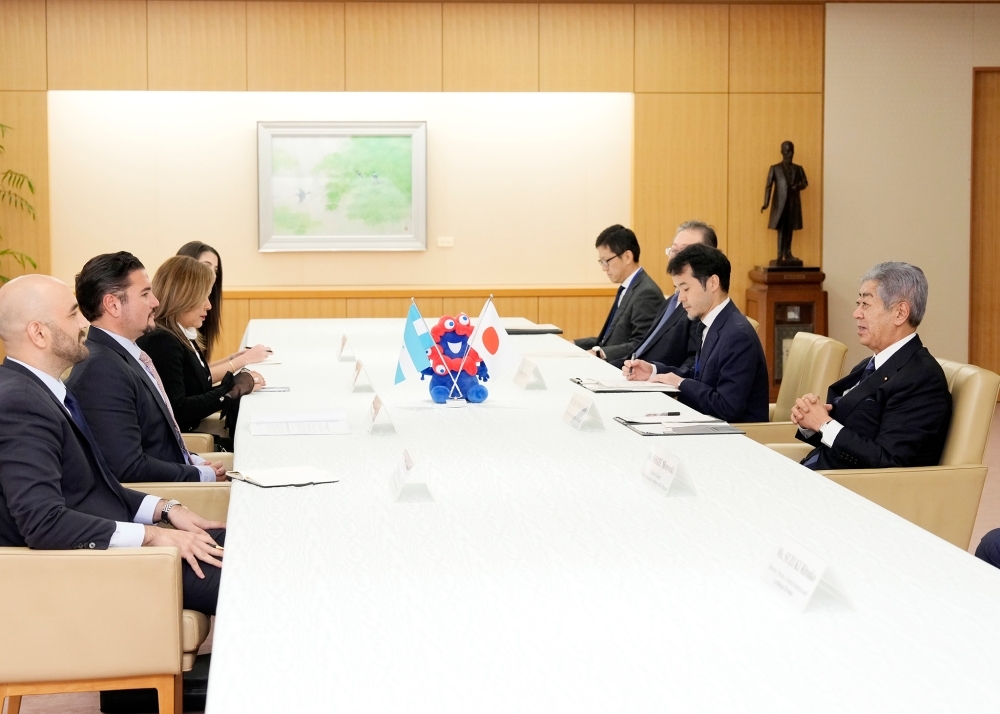 日・ホンジュラス外相会談の様子