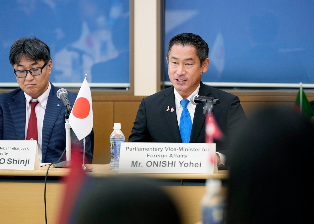 大西政務官による発言の様子