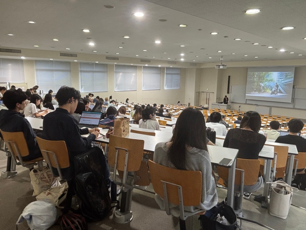 外交講座に参加した、南山大学法学部の学生さんの様子