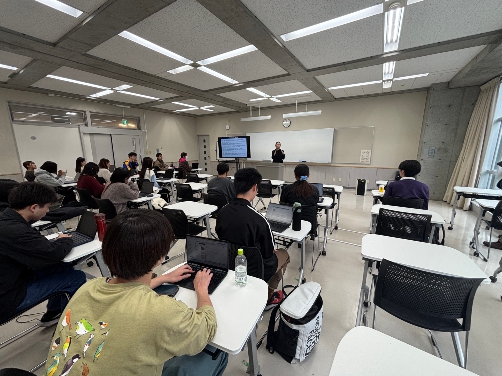 外交講座に参加した、宮城大学の学生さんの様子