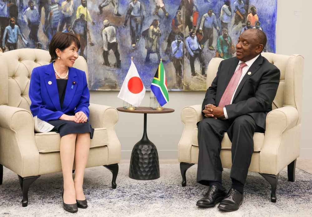 日・南アフリカ首脳会談の様子