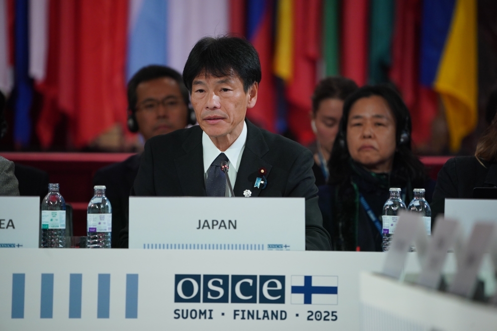 日本政府を代表してステートメントを行う島田政務官