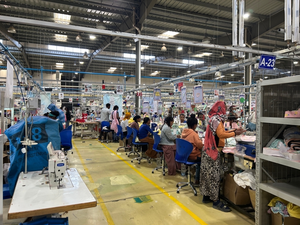 ボレレミ工業団地の繊維・衣料品製造工場