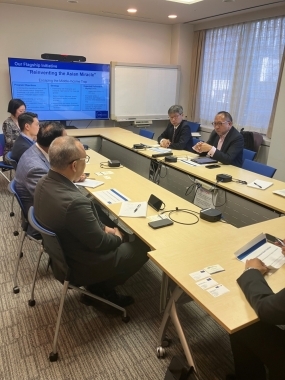 アジア開発銀行研究所（ADBI）での意見交換