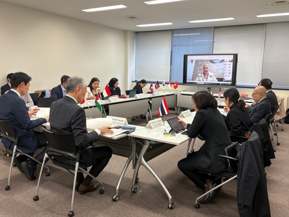 会議中のCEAPAD実務レベル会合の様子