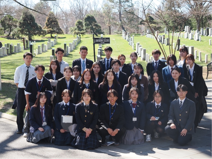 アーリントン国立墓地での集合写真
