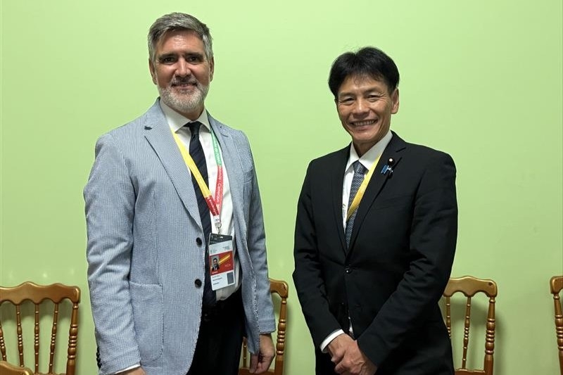 島田政務官とブルン外務副大臣