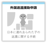 外国返還援助申請　日本に連れ去られた子の返還に関する手続