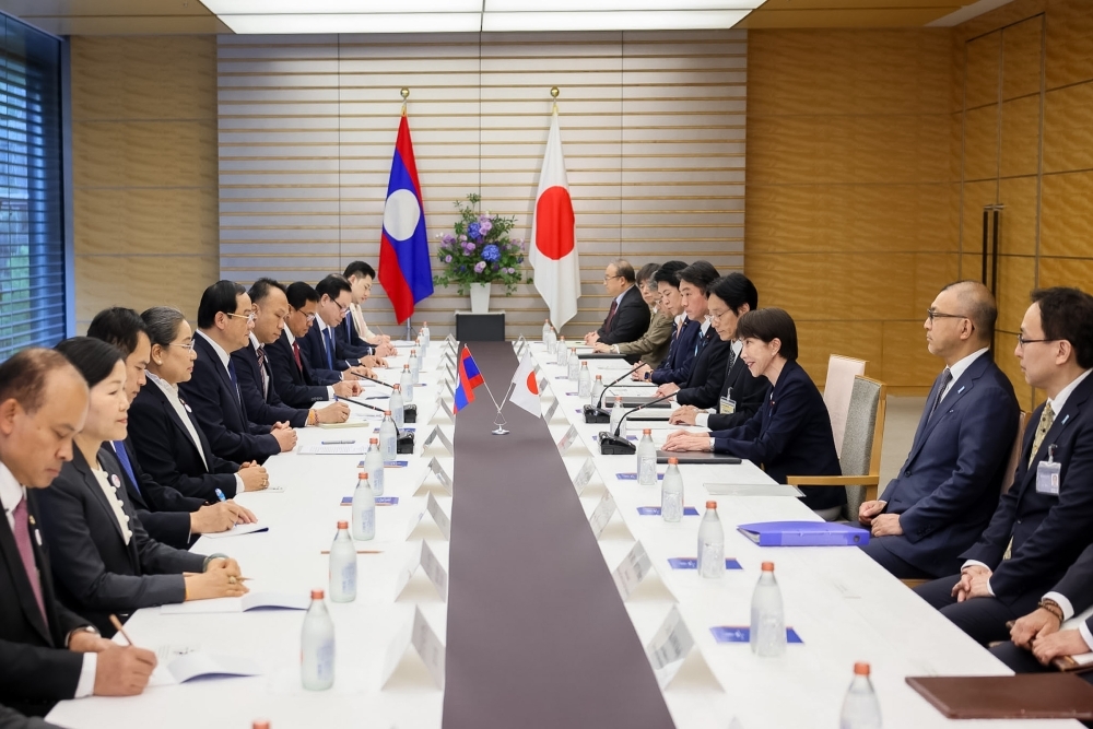 首脳会談中の両首脳