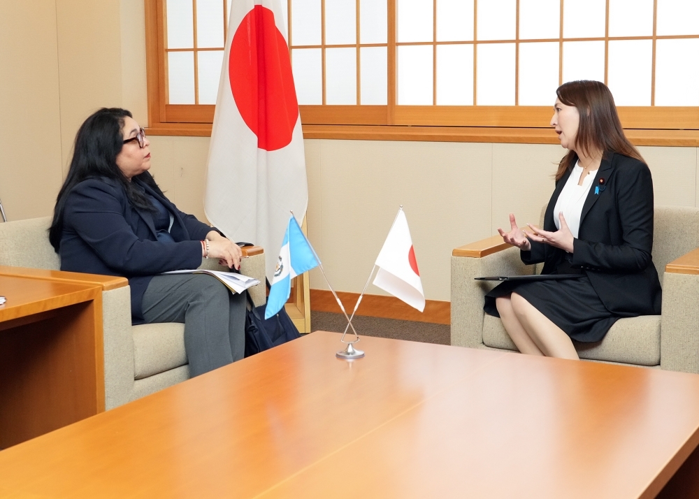 ボラーニョス次官と懇談する英利政務官