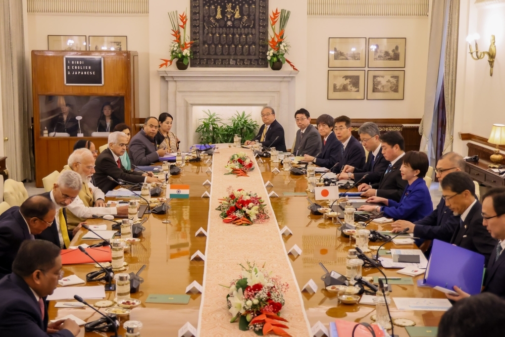 モディ首相との拡大会合に臨む高市総理