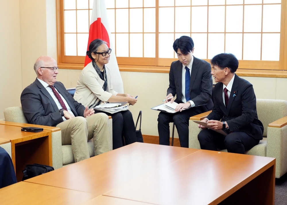 ラドヴァン・ドイツ連邦議会議員の表敬を受ける島田大臣政務官