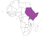 （地図）IGAD（政府間開発機構）8か国加盟