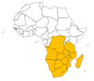 （地図）SADC（南部アフリカ開発共同体）16か国加盟