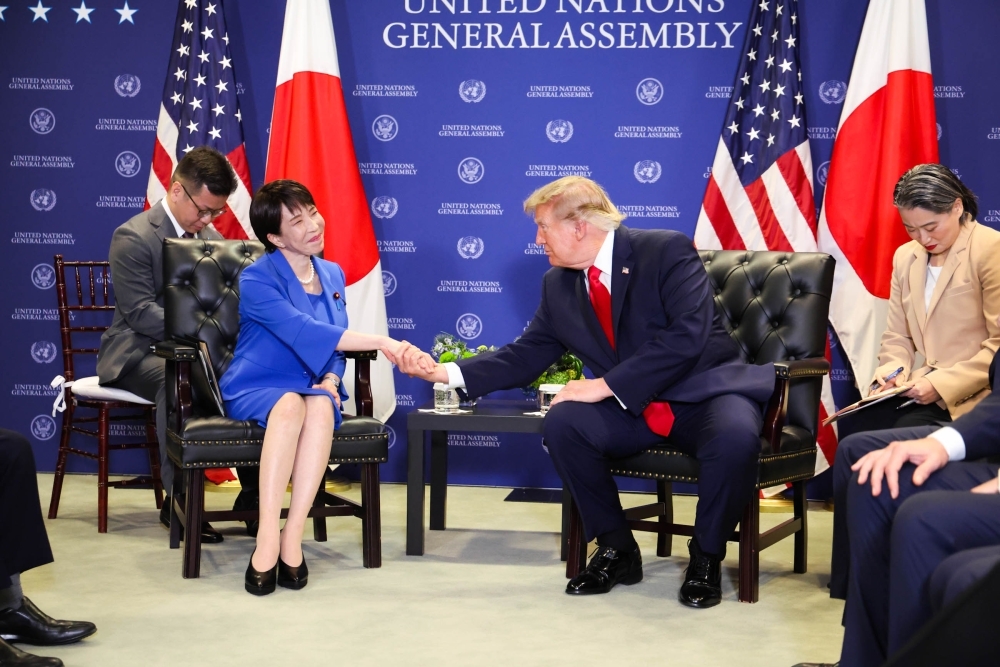 日米首脳会談の様子