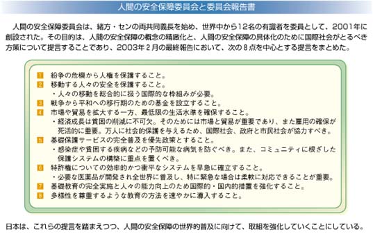 人間の安全保障委員会と委員会報告書