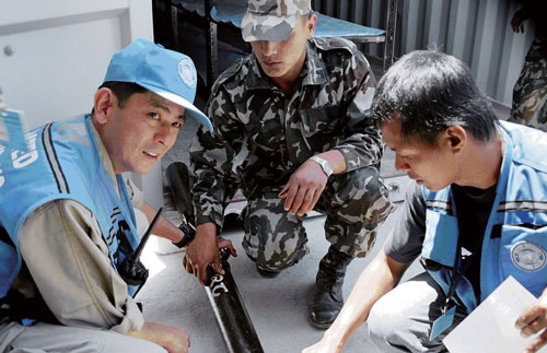 写真・国連ネパール政治ミッション（UNMIN）での活動風景