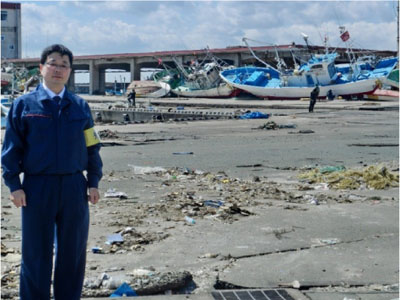 《コラム》訪日中の欧州委員及びEU緊急援助チームに同行中の筆者（茨城県北茨城市）