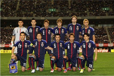 キリンチャレンジカップ2012対アラブ首長国連邦代表戦先発メンバー（写真提供：© J.LEAGUE PHOTOS）