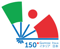 日本イタリア国交150周年ロゴマーク