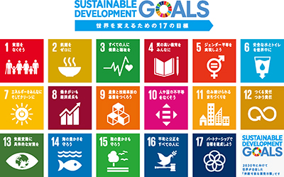 SDGs全17ゴールのロゴ(出典:国連広報センター)