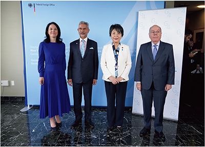 国連安保理改革に関するG4（日本、インド、ドイツ、ブラジル）外相会合（9月23日、米国・ニューヨーク）