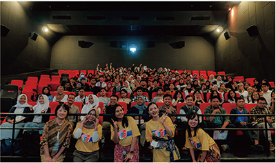 日本映画祭（12月14日、インドネシア：ジョグジャカルタ　写真提供：国際交流基金）