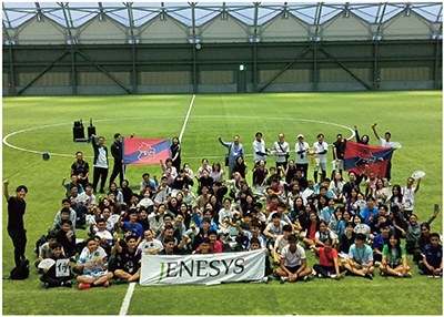 ENESYS「日本・ASEANスポーツ×SDGs交流」（10月31日、福島県　写真提供：日本国際協力センター）