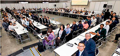 模擬アフリカ連合会議の様子(8月20日、横浜 写真提供:UNDP)
