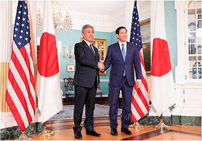 日米外相会談（7月1日、米国・ワシントンD.C.）