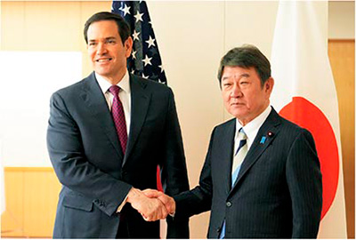 茂木外務大臣就任後初となる日米外相会談（10月28日、東京）