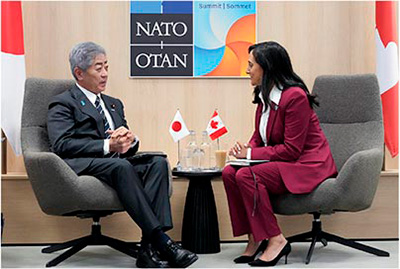 日加外相会談(6月25日、オランダ・ハーグ)