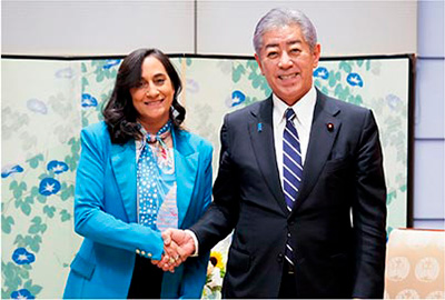 日加外相会談(7月8日、東京)