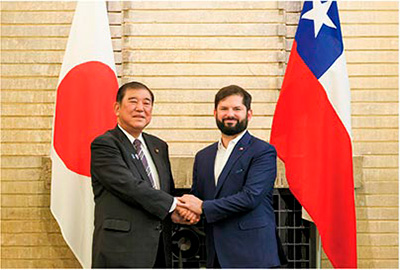 日・チリ首脳会談(5月11日、東京 写真提供:首相官邸ホームページ)