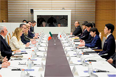 日伊首脳会談（2026年1月16日、東京　写真提供：首相官邸ホームページ）