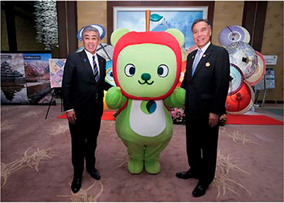 長野県知事との共催レセプション（3月18日、東京・外務省飯倉公館）