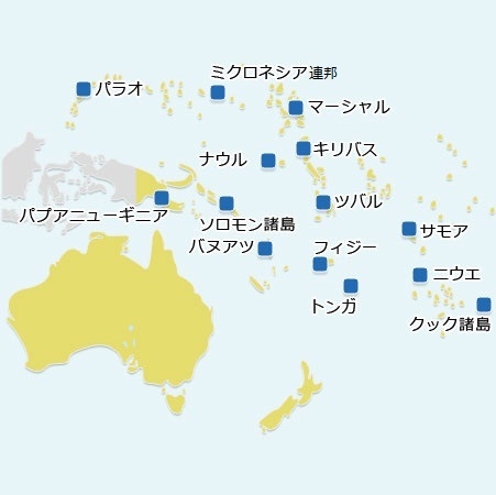 オセアニア 州 地図