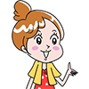 答える女子