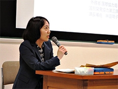 (写真2)「ODA総論 日本の役割,アフリカと東南アジアへの援助の概要と傾向」というテーマで講義を行いました