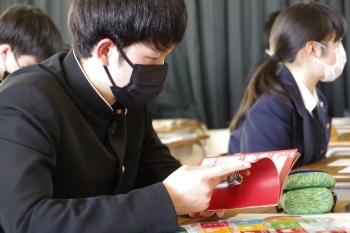 (写真2)茨城県立太田第一高等学校の生徒さんの様子